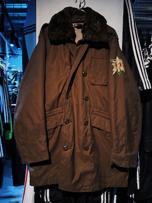 90's"DIESEL"embroidery design double breasted military jacket