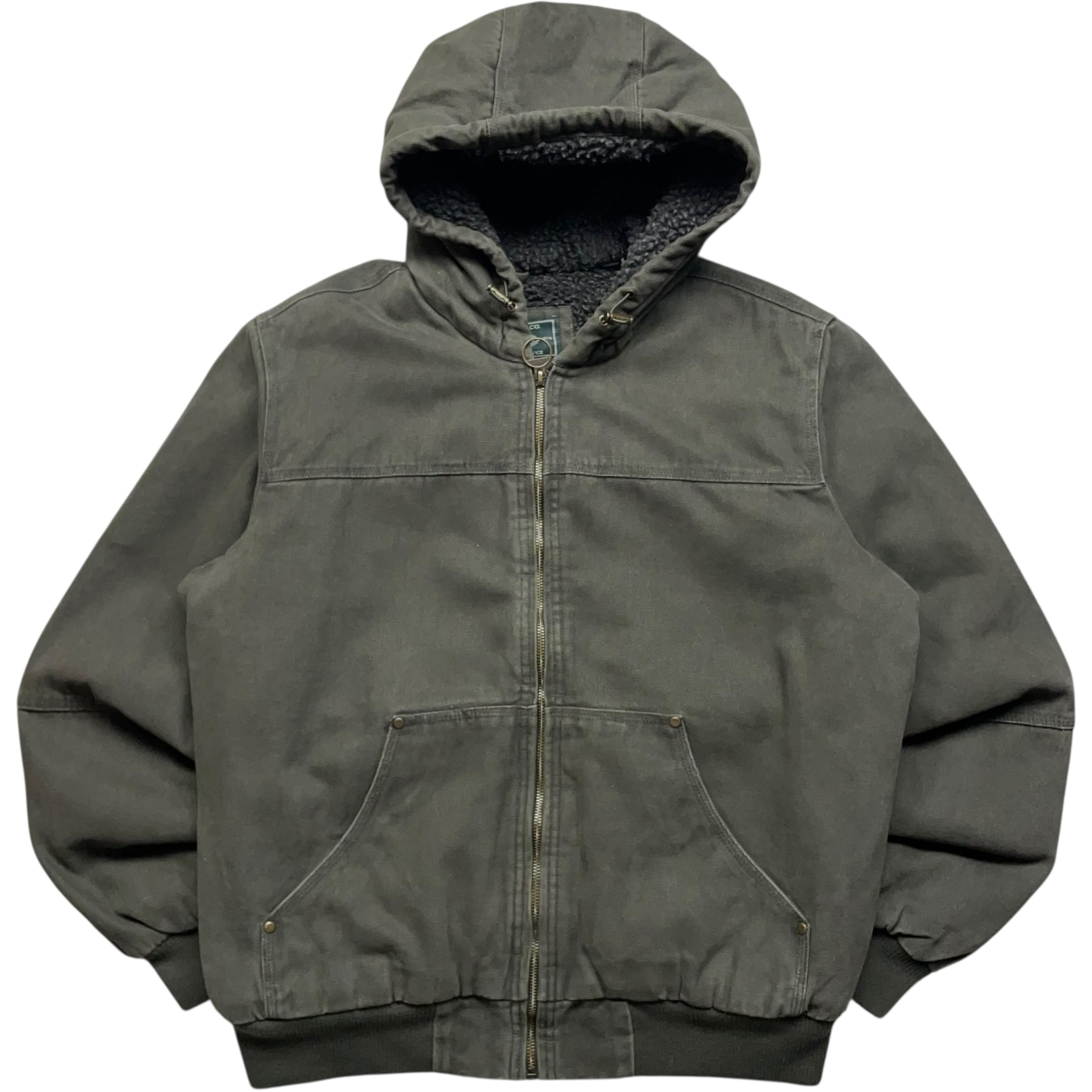 《M》G.H.BASS&CO. ダックジャケット 裏地ボア モスグリーン no.9413