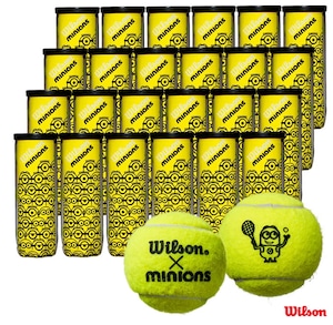 ウイルソン Wilson テニスボール MINIONS TENNIS BALLS（ミニオンズ テニス ボール） 3球入 1箱