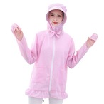 レディース服 つば広 UVカット ラッシュガード 日よけ 自転車 原付バイク 夏 紫外線防止 ラッシュパーカー UV対策 紫外線ガード 日焼け防止 アウトドア 通勤 通学 スポーツ 農作業 軽量 軽い かわいい フード付き　cw-a-5975