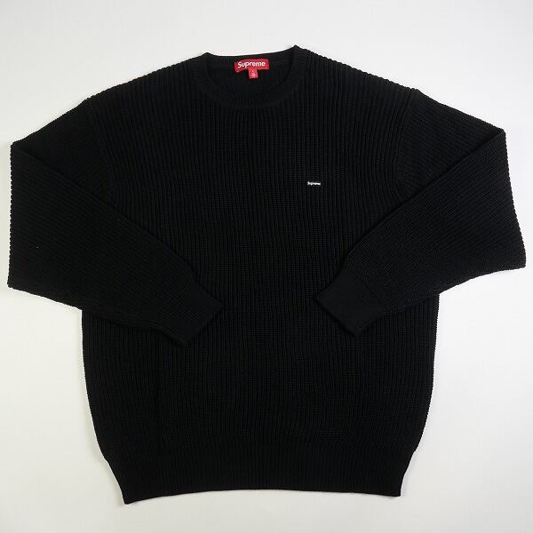 Supreme Small Box Ribbed Sweater 黒 XXL