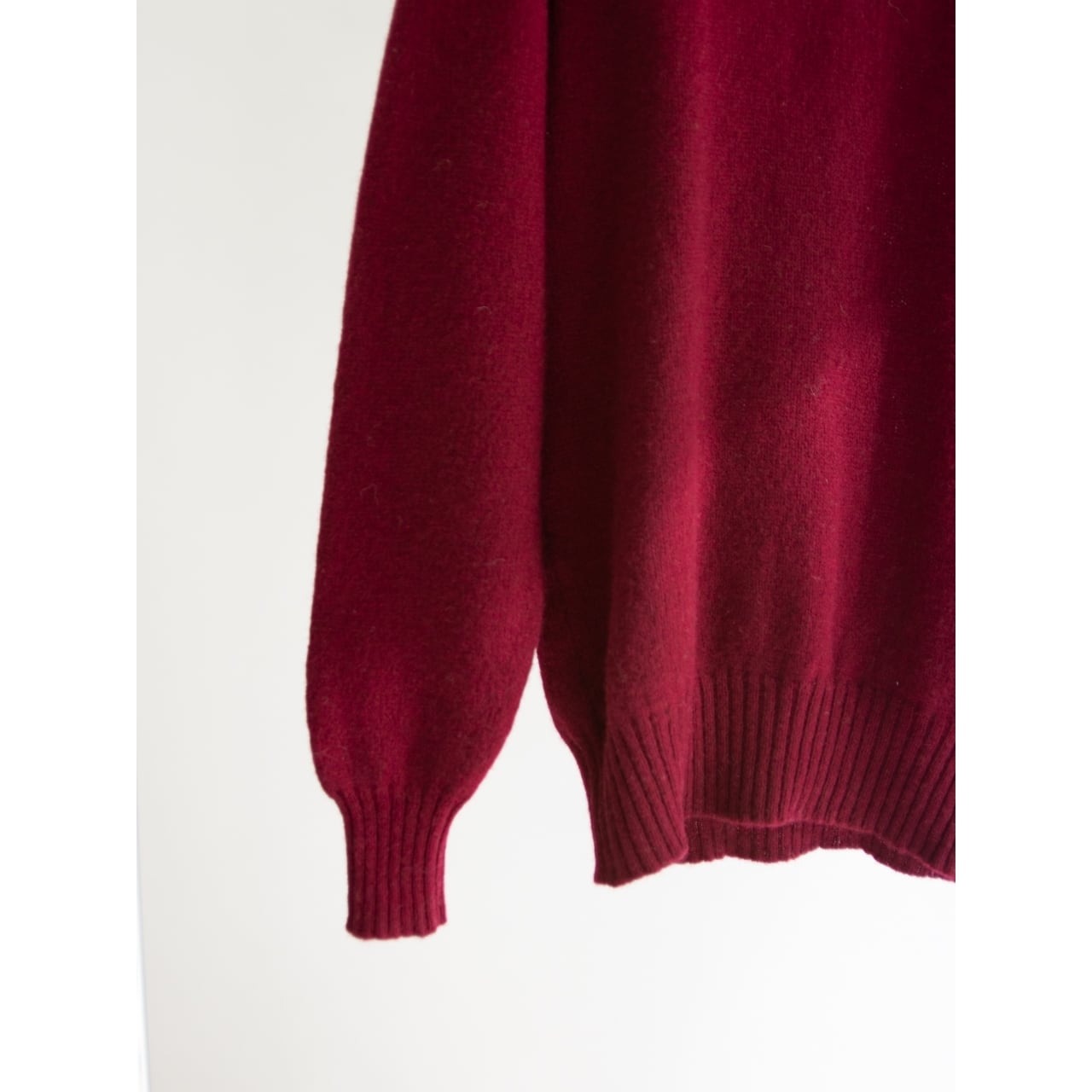 Paul Stuart】Made in Scotland 70's 100% Shetland Wool Crew Paul Stuart】Made in Scotland 70's 100% Shetland Wool Crew