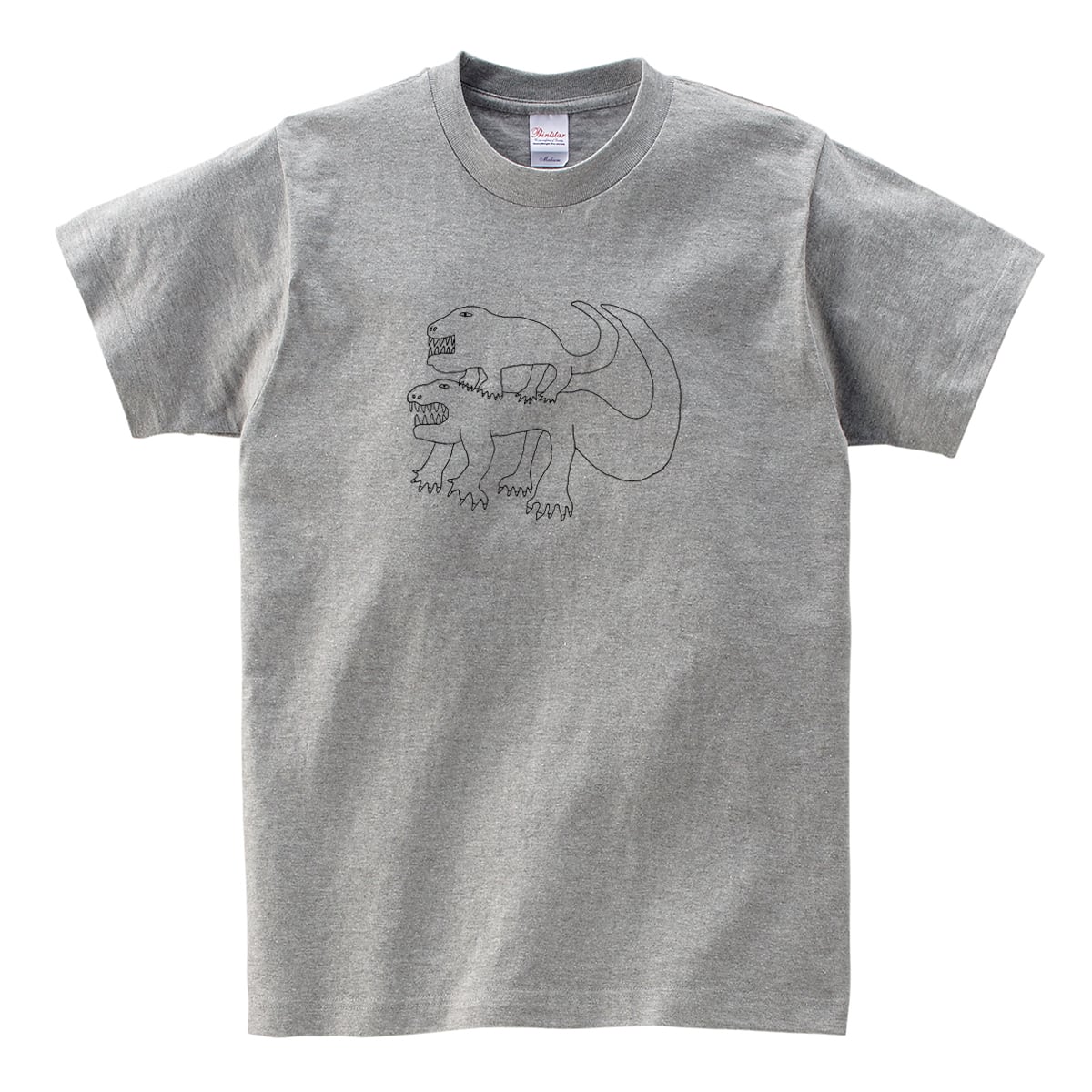 恐竜の親子 Tシャツ am66 恐竜 怪獣 おもしろいゆるカワなイラスト