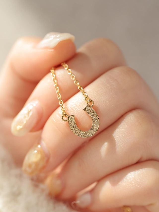 316L hawaiian petit horseshoe necklace  #n11   ☆