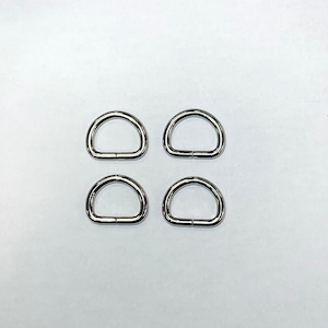 Dカン 内径16.5mm【ニッケル(4個入り）】JD-9