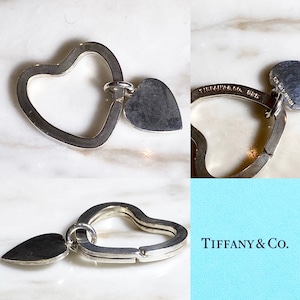 TIFFANY silver key-ring “open heart” (1)