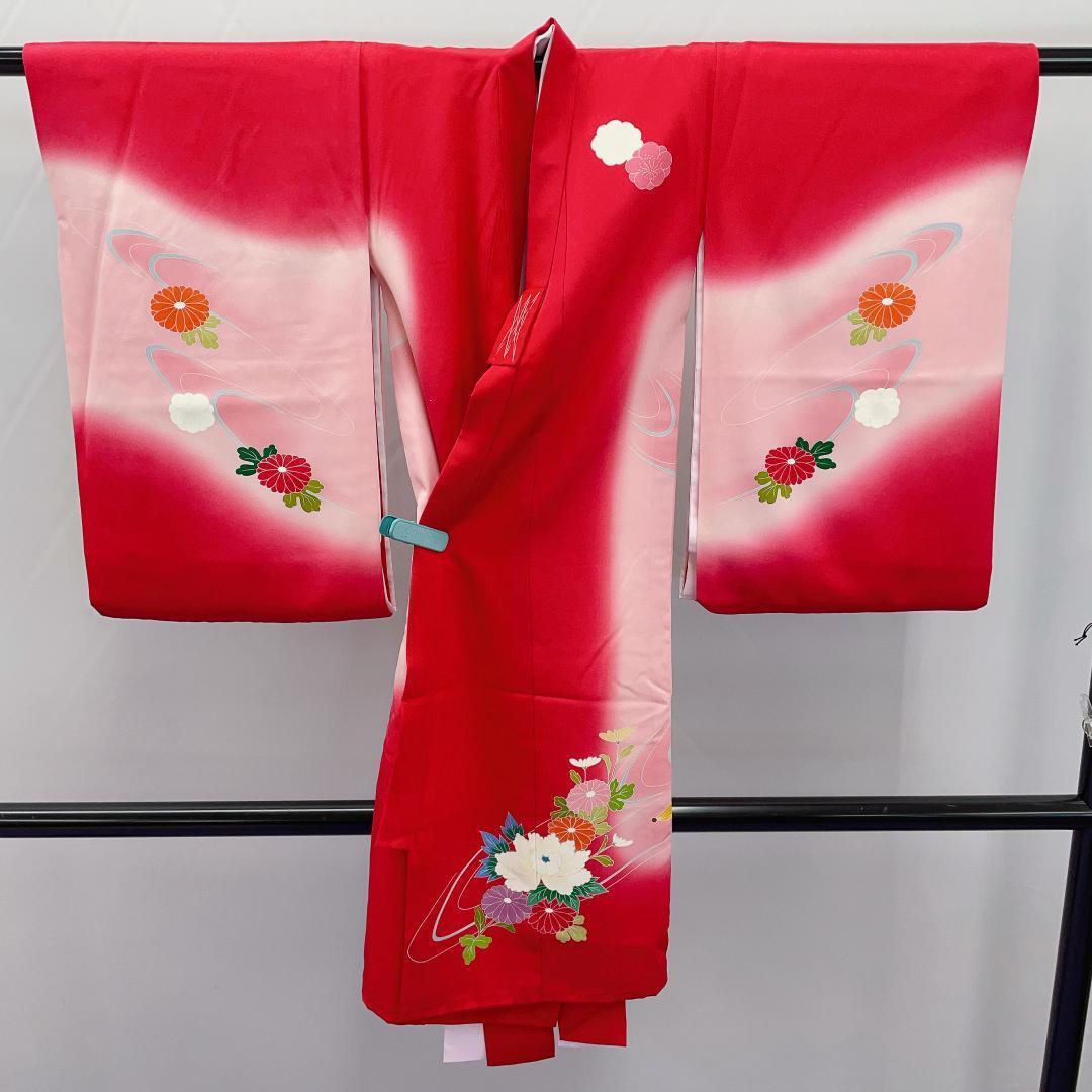 6-558 (未使用品)七五三 恋しく 本身 13歳着物 正絹 襦袢付き 