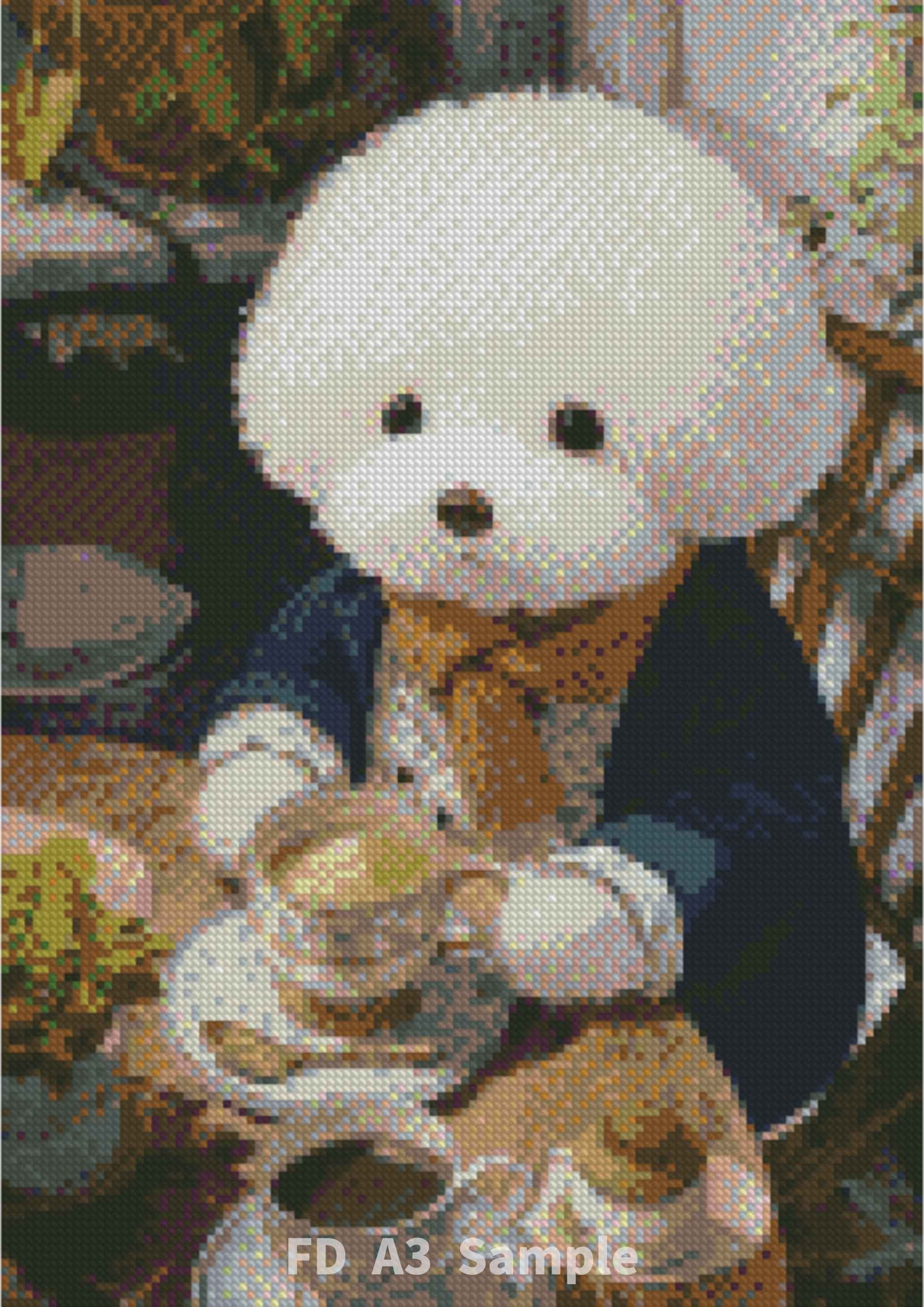 【ABビーズ+FDビーズ入り】ダイヤモンドアート A3 香水 お洒落/33AB GA-465 ダイヤモンドアート キット 香水 花 額装デザイン 四角 手芸