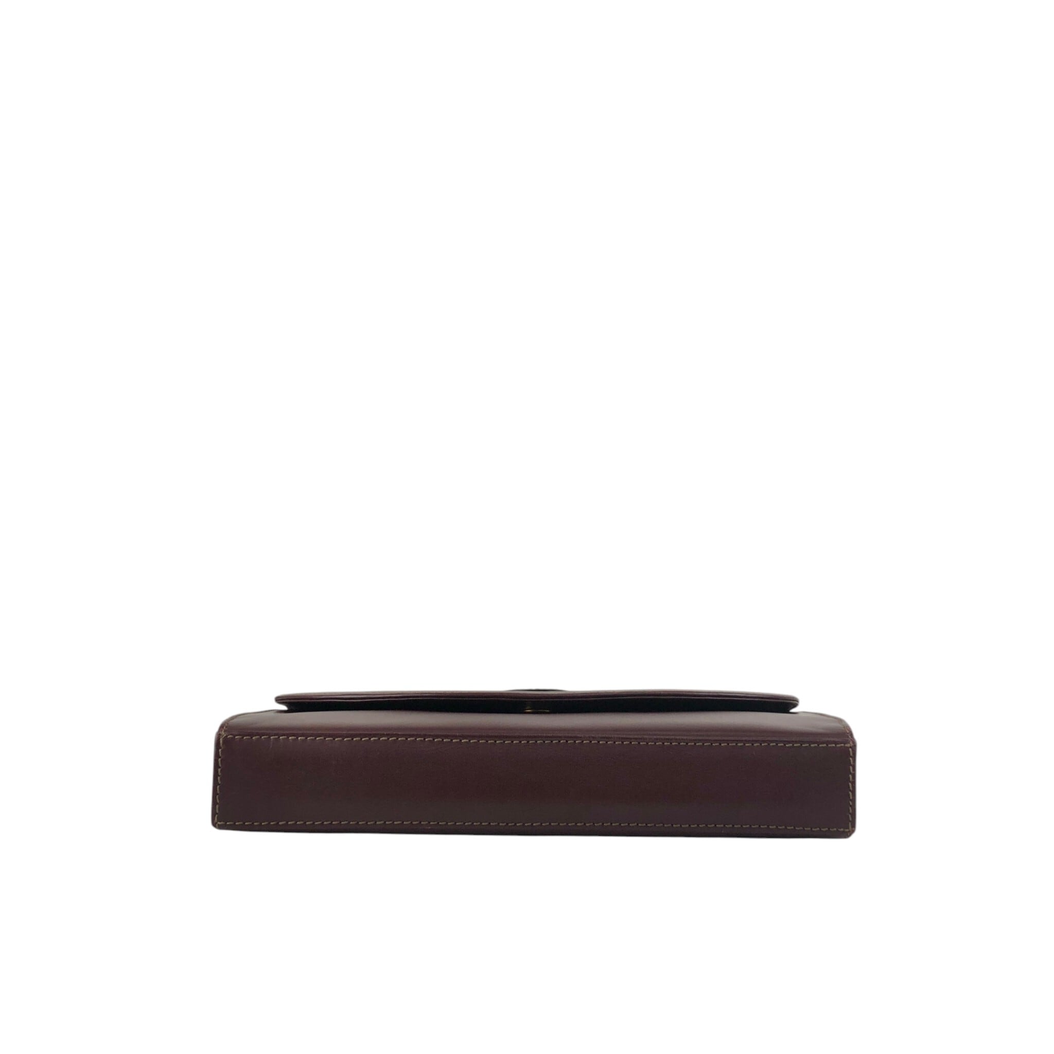 Cartier カルティエ マストライン ショルダーバッグ ボルドー レザー