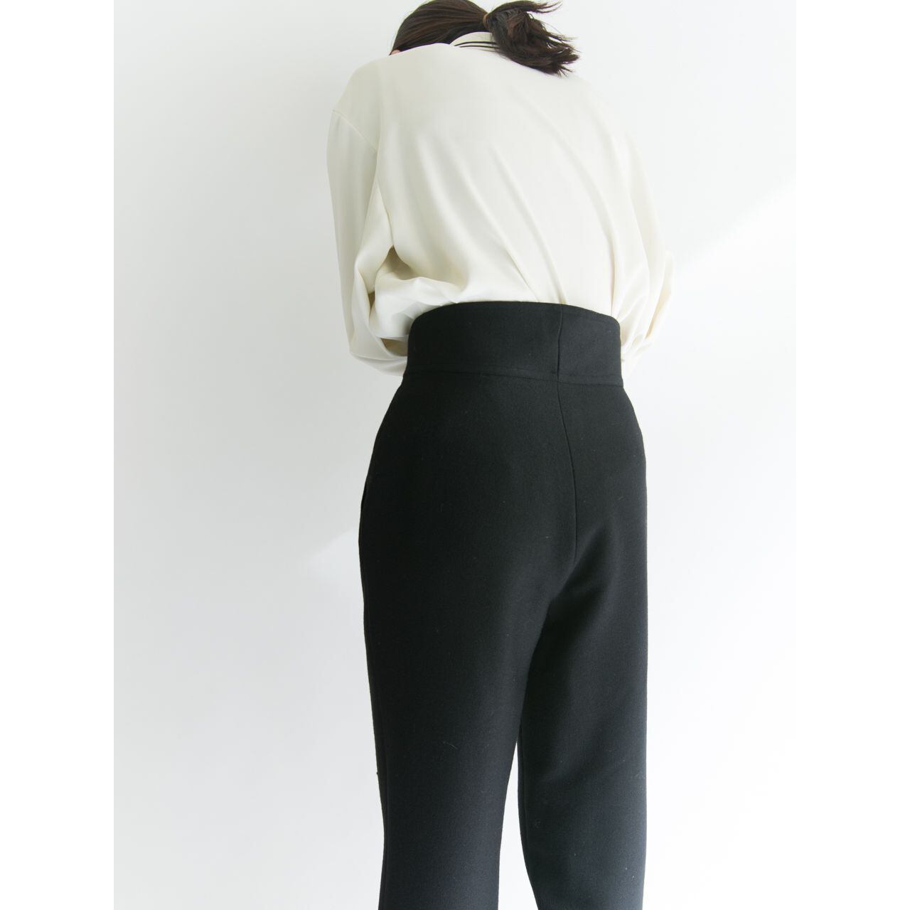 【DONNA KARAN NEWYORK】Made in U.S.A. high waist trousers pants（アメリカ製 ダナキャラン ハイウエストトラウザーズ ウールパンツ) 1d