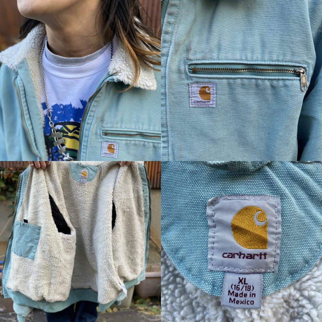 レアカラー Carhartt カーハート ボアワークジャケット キッズ企画 