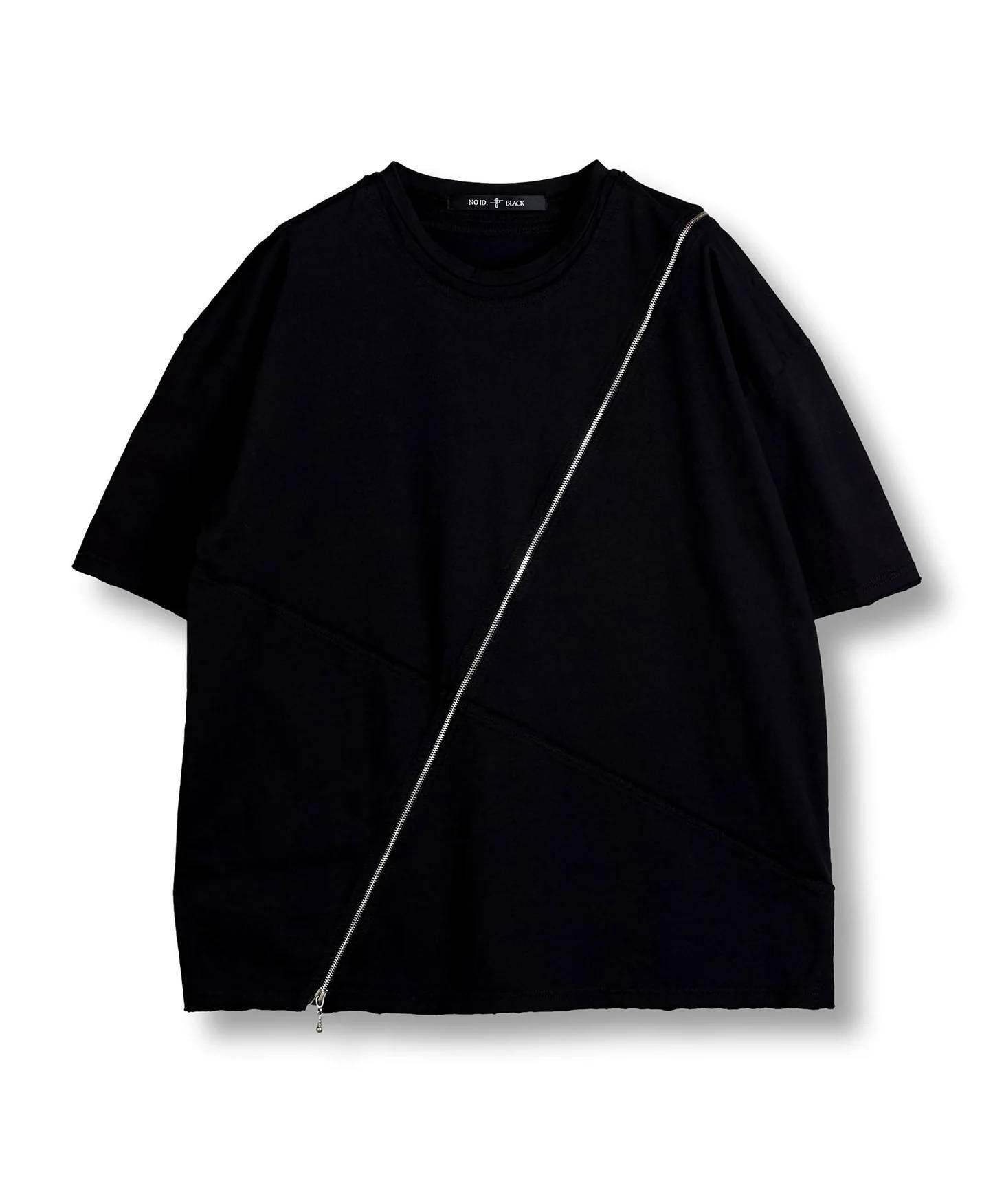 ノーアイディー noid 半袖Tシャツ NOID. メンズ マルチシームZIP BIG-T