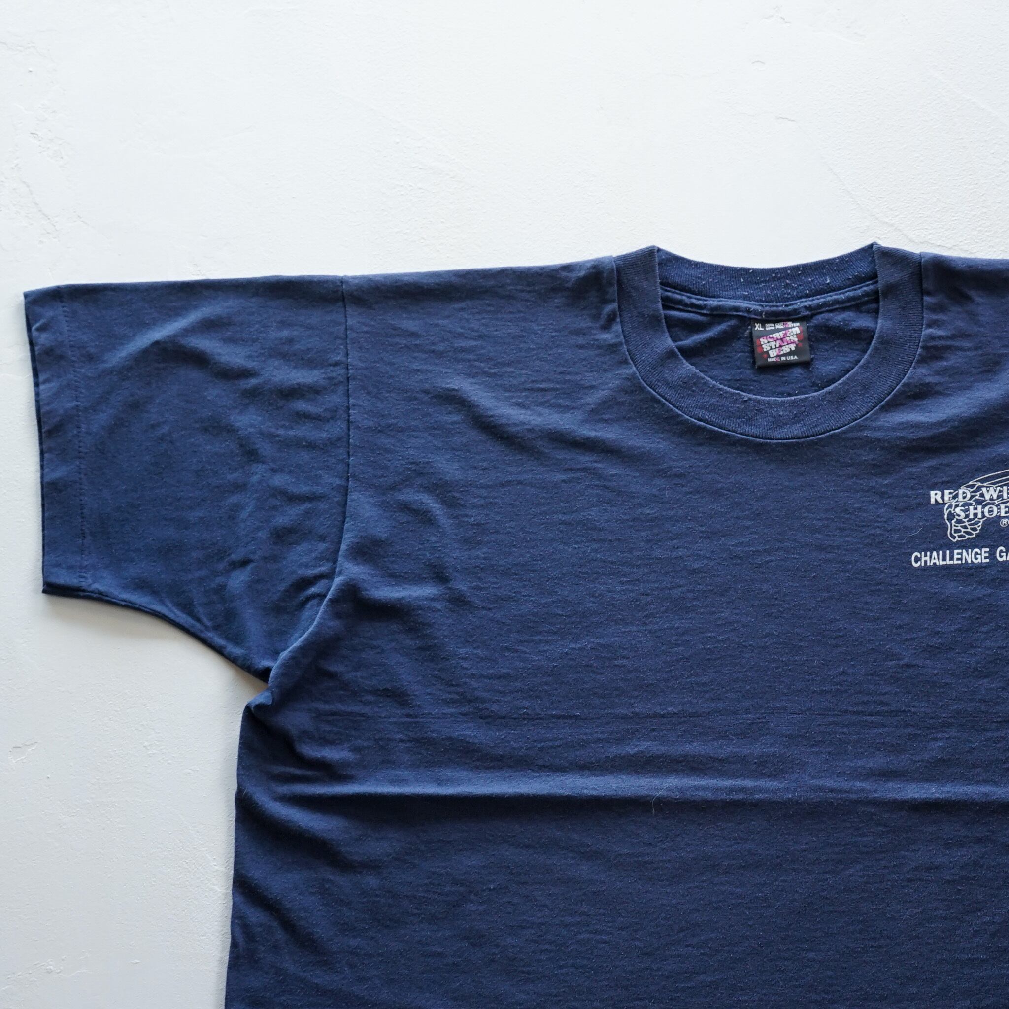 USA製 90s RED WING SHOES Tシャツ XL スクリーンスターズ ボックスロゴ 企業系 ヴィンテージ