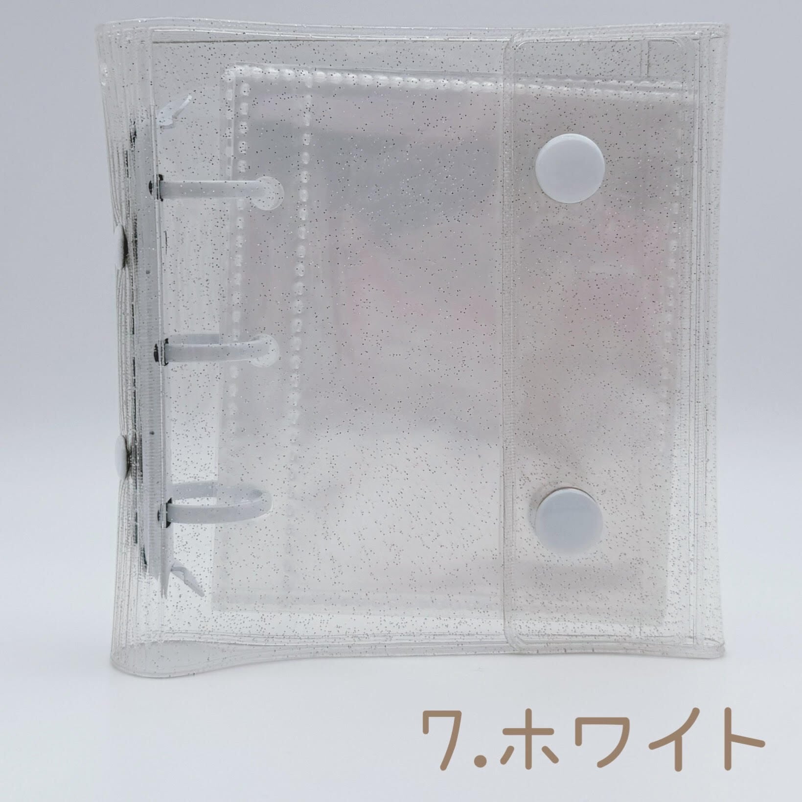 A8サイズ ラメ入り ダブルボタン ミニバインダー リフィルセット