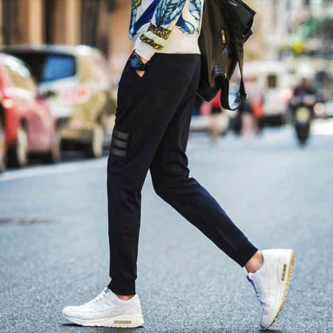 ジョガーパンツ メンズ スウェット ジャージ 9分丈 | A.N skinny