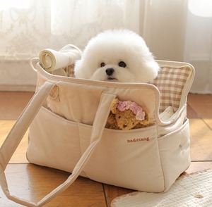 S/即納【ba＆ttang】check two in one shoulder bag (ivory)