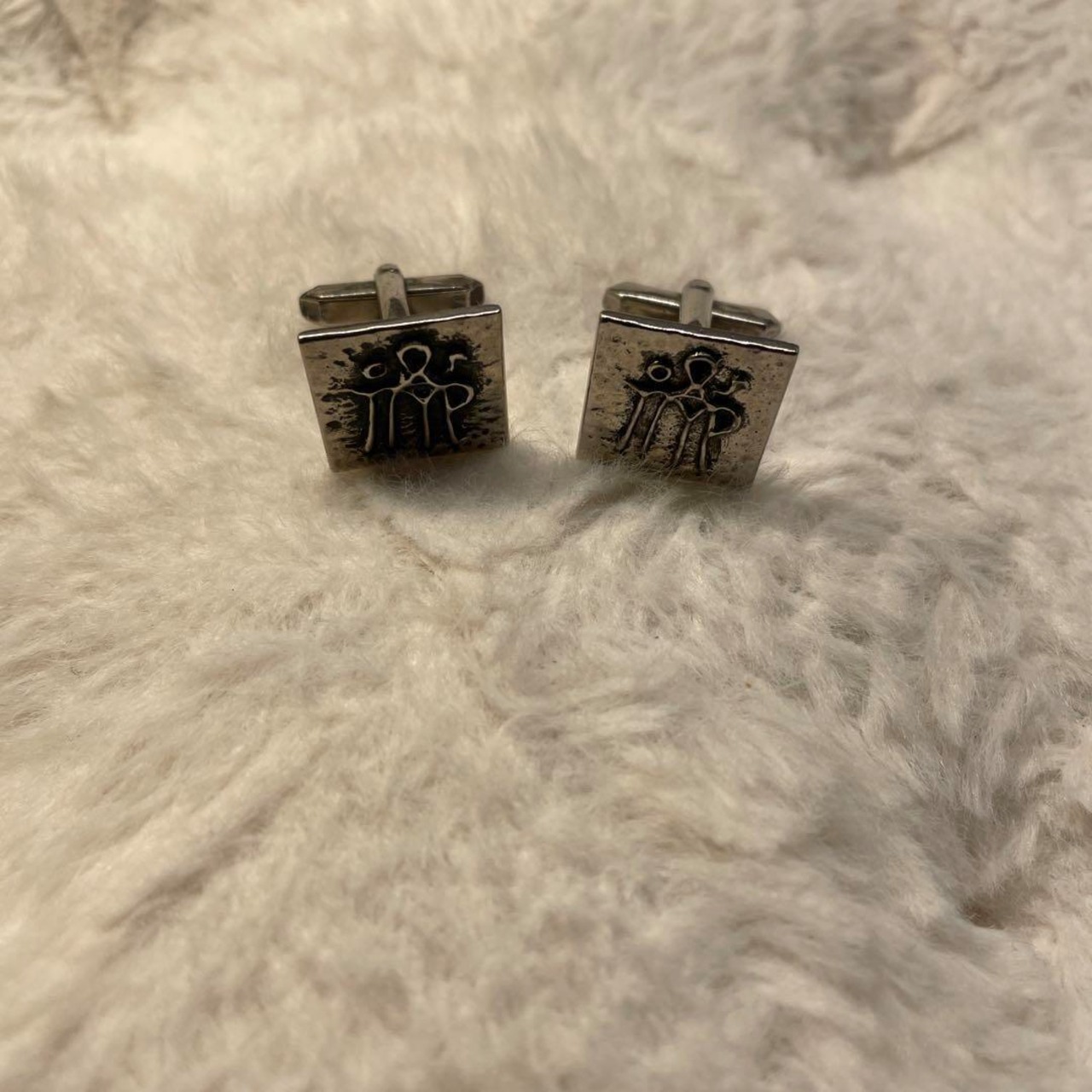 銀　カフリンクス