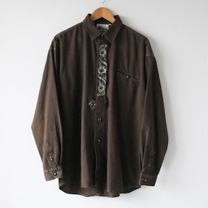 後染め Tyrolean shirt