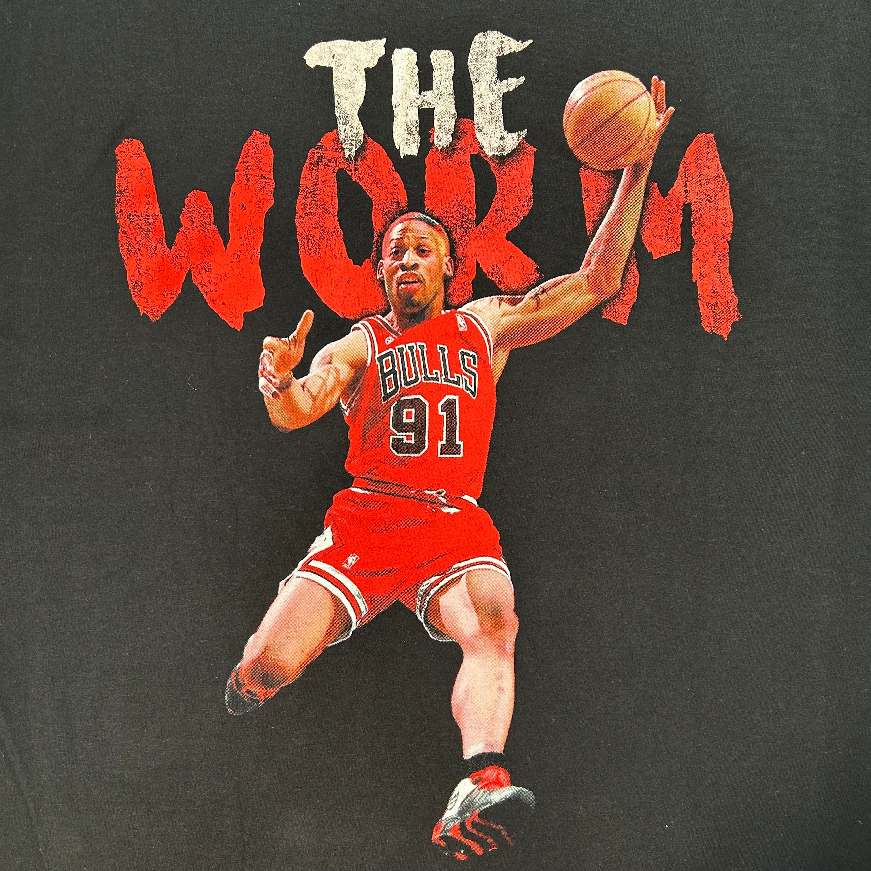 9236 デニス ロッドマン ワームNBA 両面プリント Tシャツ XL 9236 デニス ロッドマン ワームNBA 両面プリント Tシャツ XL