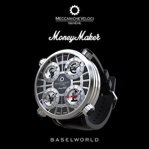 【MECCANICHE VELOCI メカニケ・ヴェローチ】MoneyMaker black マネーメーカー（ブラック） 世界限定250本／国内正規品 腕時計