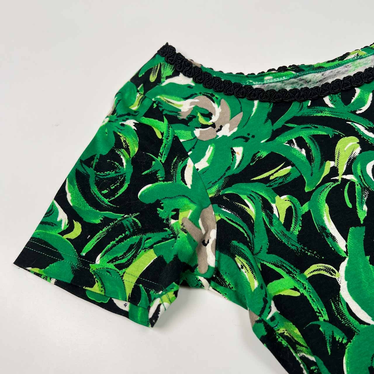 renoma PARIS レノマ パリス 総柄 半袖Tシャツ カットソー サイズ 38 /ビンテージ/グリーン