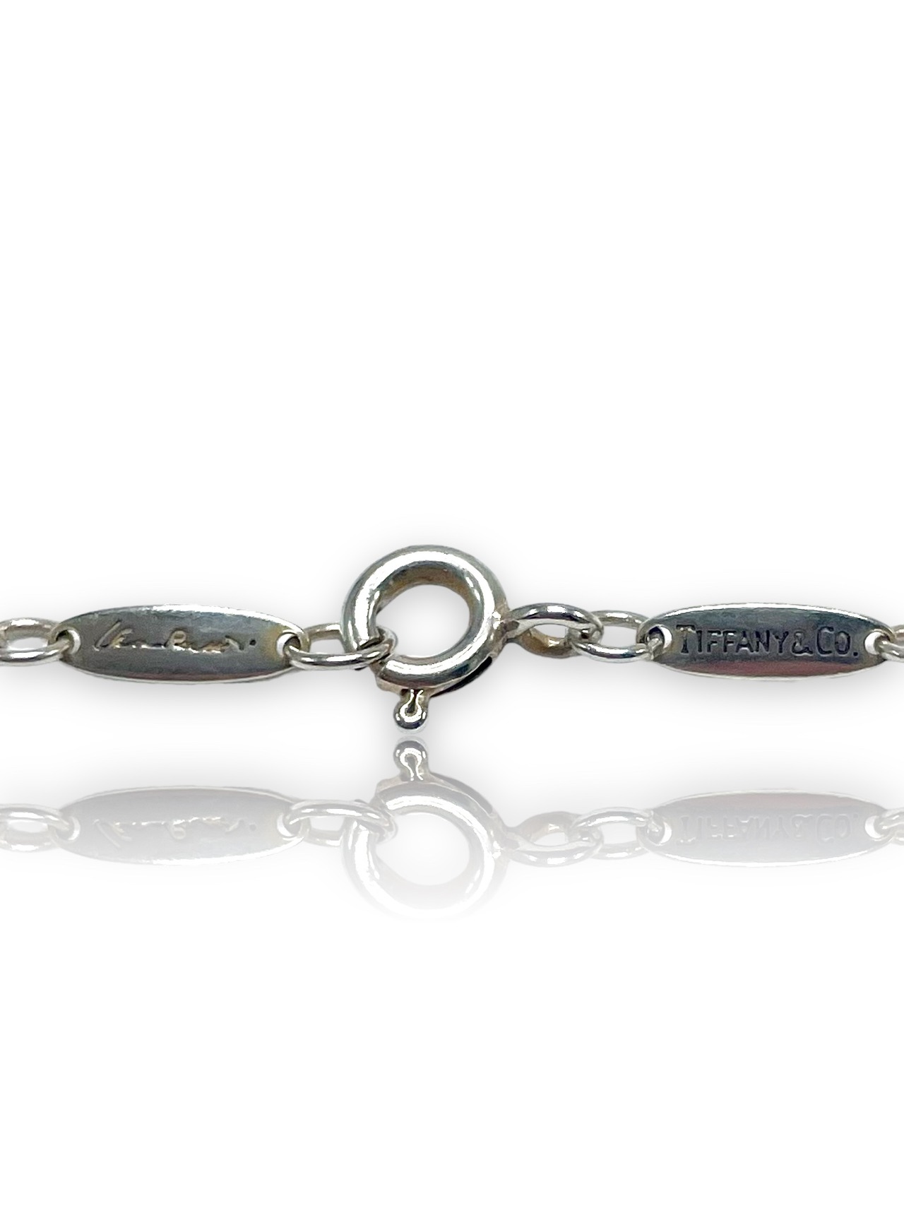 Tiffany&Co. オープンハート 1Pパール ラリアット ネックレス SV925