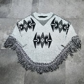 special design knit poncho