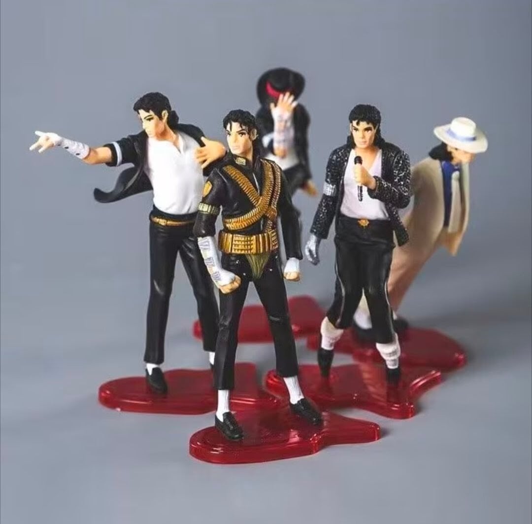 【 Michael Jackson   ( マイケルジャクソン ) 】PVCフィギュア5体セット〚アメリカン雑貨 アメトイ〛