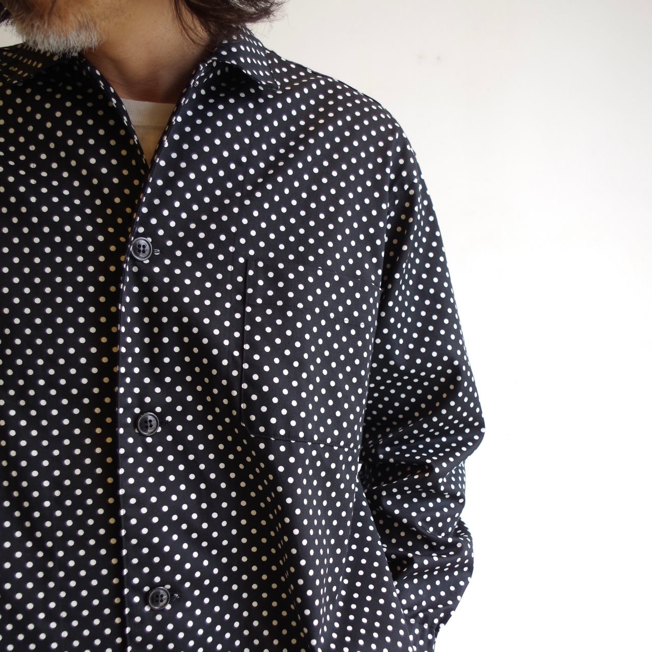NICK GEAR  Dot Gather shirt