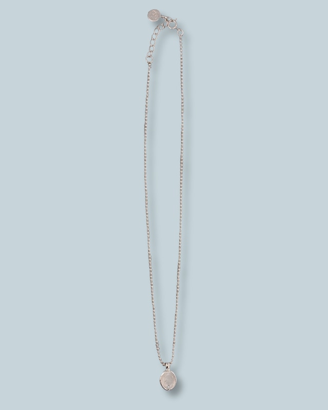 peetu necklace -silver / moonstone-