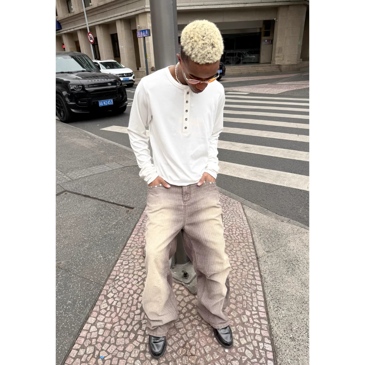 DRIP6831】STEEPC Washed Corduroy Gradient Straight Pants | DRIP