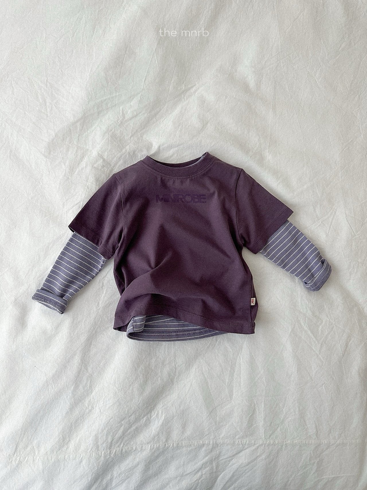 送料無料【予約】/ オバンロゴ半袖シャツ / minirobe