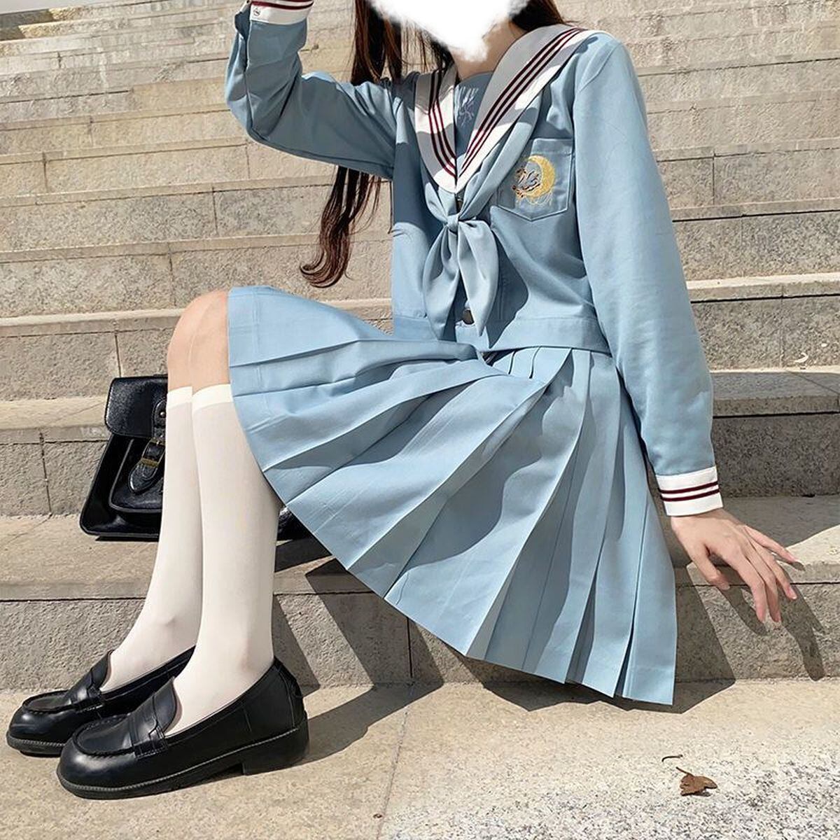 ブルーxホワイトセーラー服セットアップ | Maiden