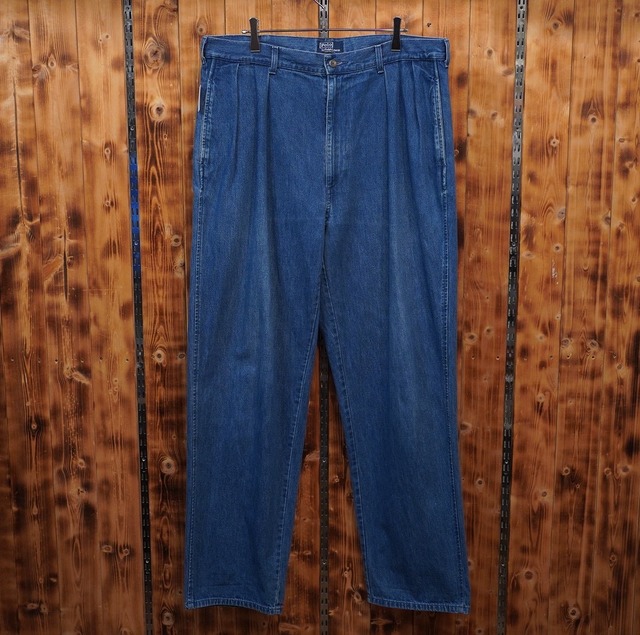 80s90s USA製 Polo Ralph Lauren デニムチノ チノパン W36/ラルフローレン polo chino