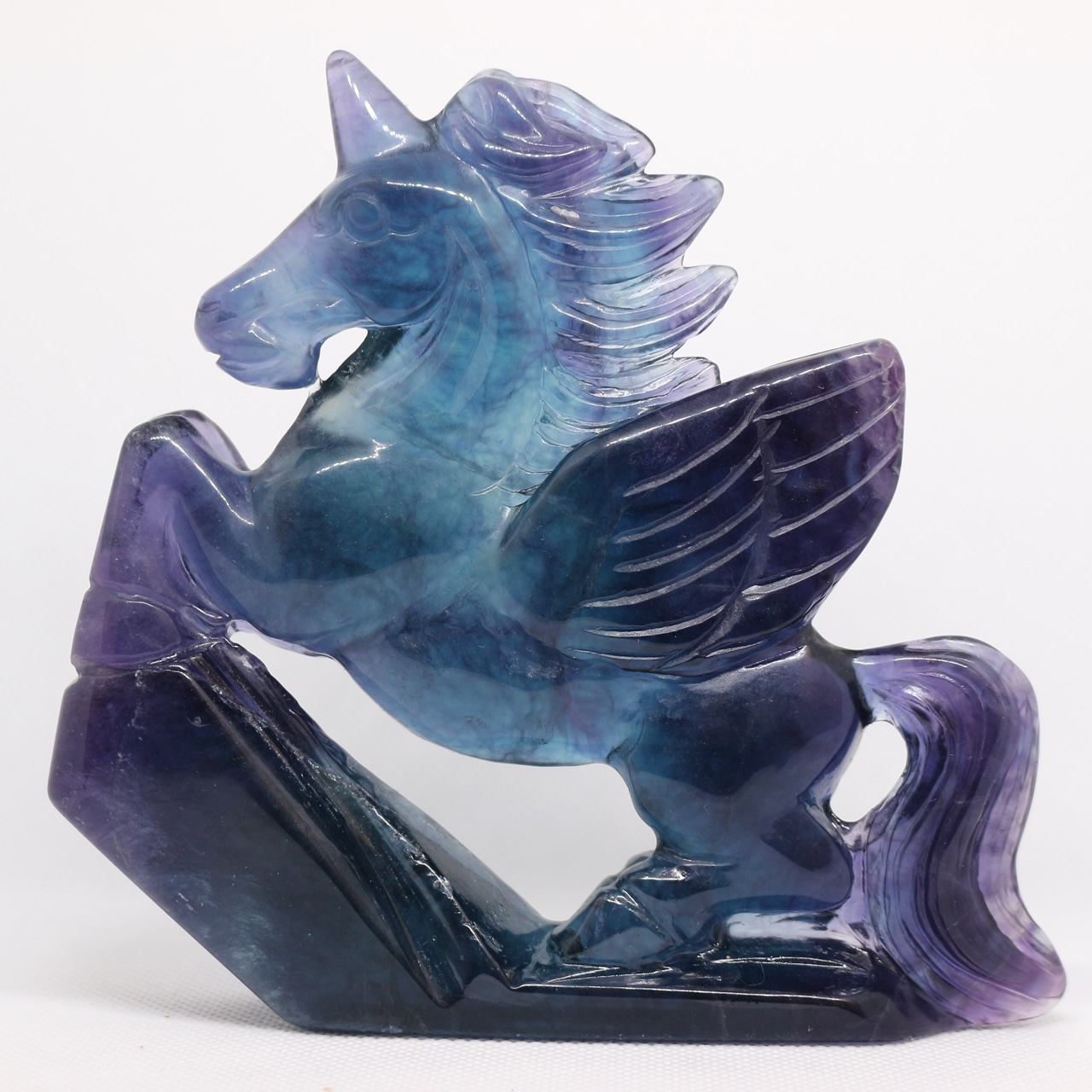 フローライト ユニコーン 置物 B 0119000339・画像2