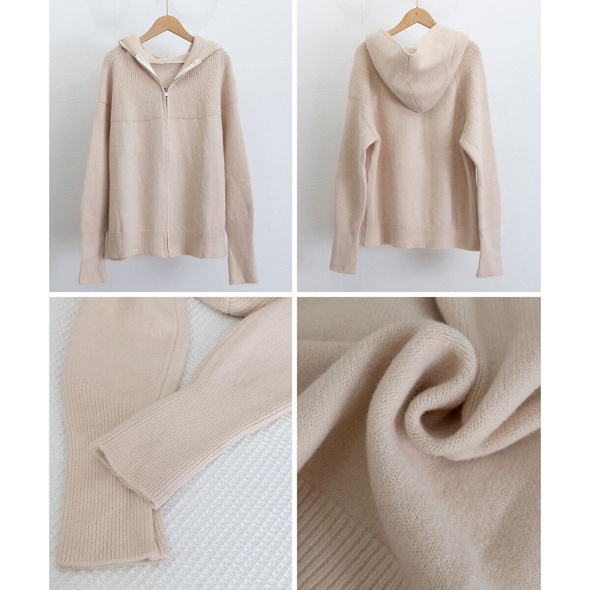 ニット カーディガン 長袖 アウター レディース 春秋冬 羽織り 大人 きれいめ シンプル おしゃれ ゆったり リラックス フード付き ニットアウター 通勤 通学 大人可愛い 大人女子