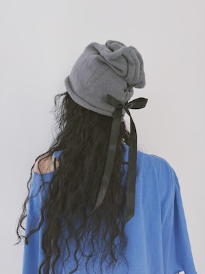 RIBBON BEANIE / Gray