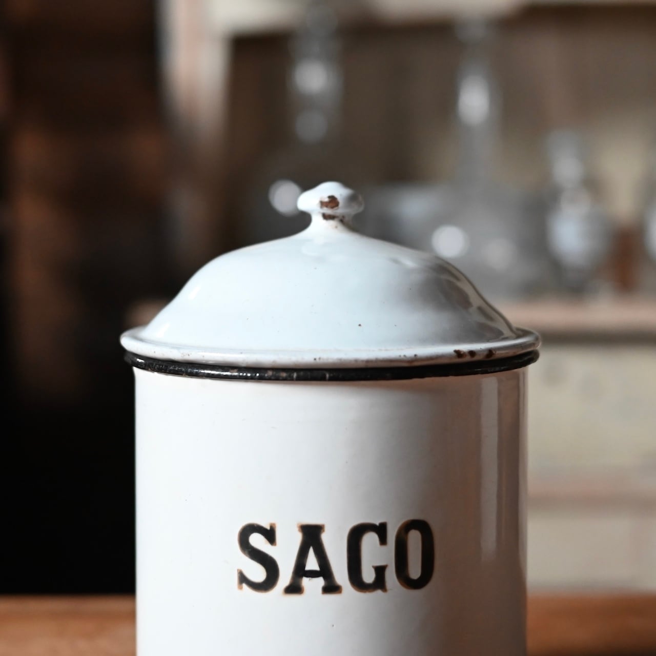 Enamel Canister / エナメル キャニスター【B】〈 琺瑯・ホーロー
