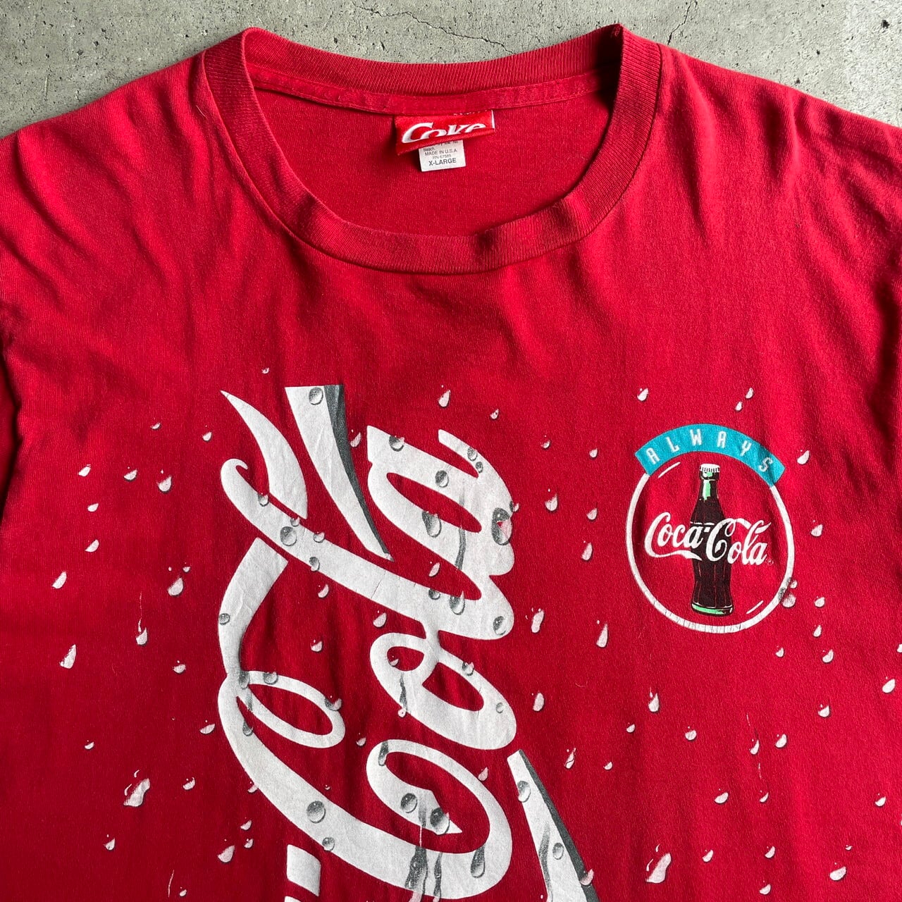 ビンテージ企業tシャツCoca-Cola コカコーラMADE IN USA