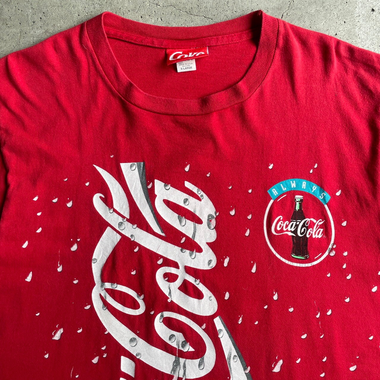 USA製 90年代 Coca-Cola コカコーラ ビッグロゴ 企業ロゴ 