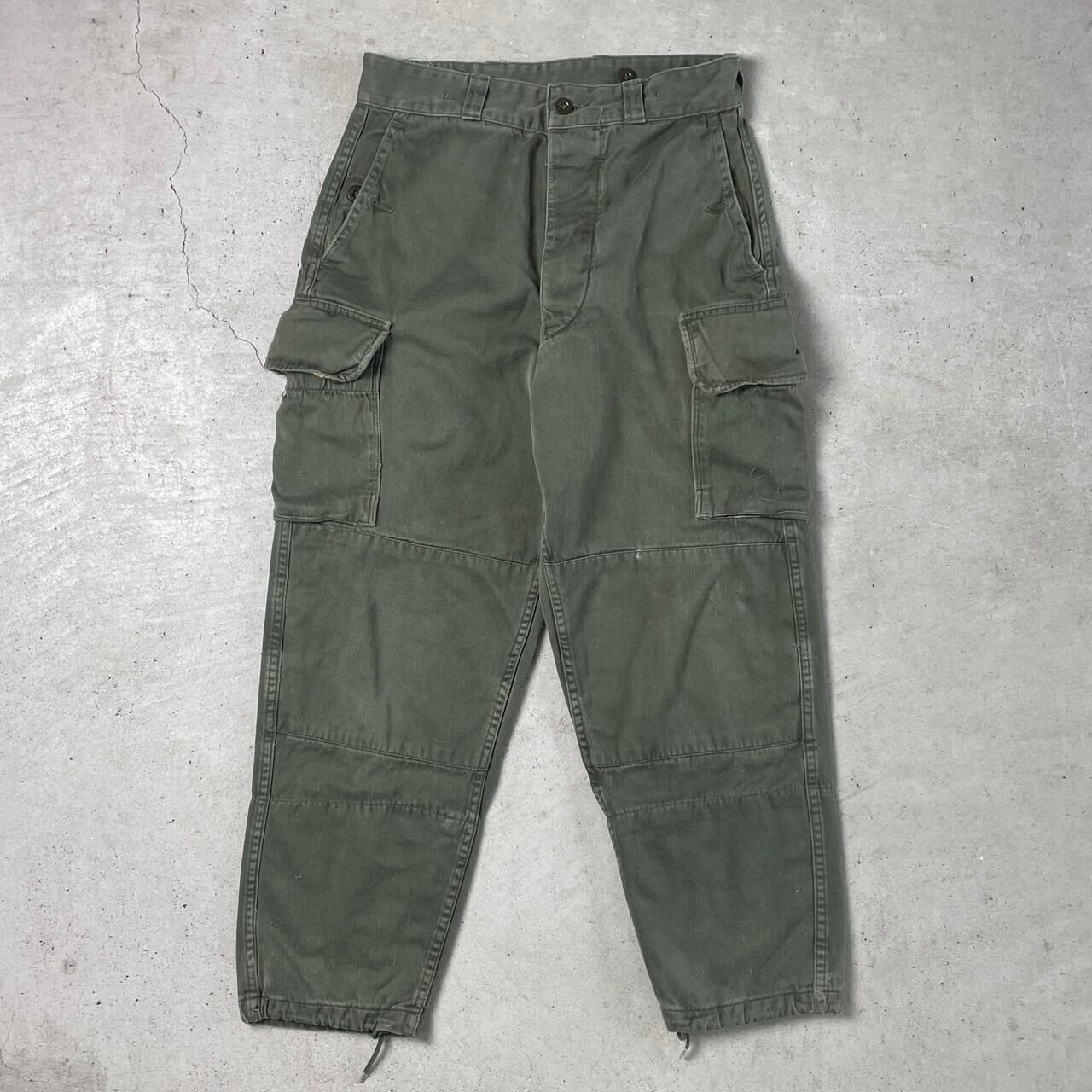 70年代 フランス軍 M-64 カーゴパンツ ミリタリーパンツ メンズW28相当
