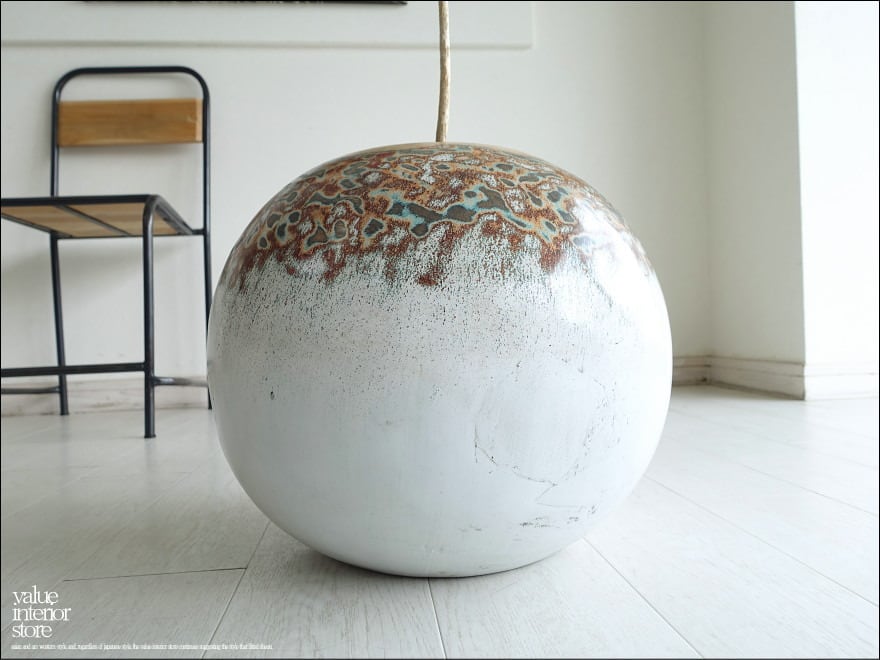 ❗️ナチュラルウッド 円筒形プランターカバー モザイク XL