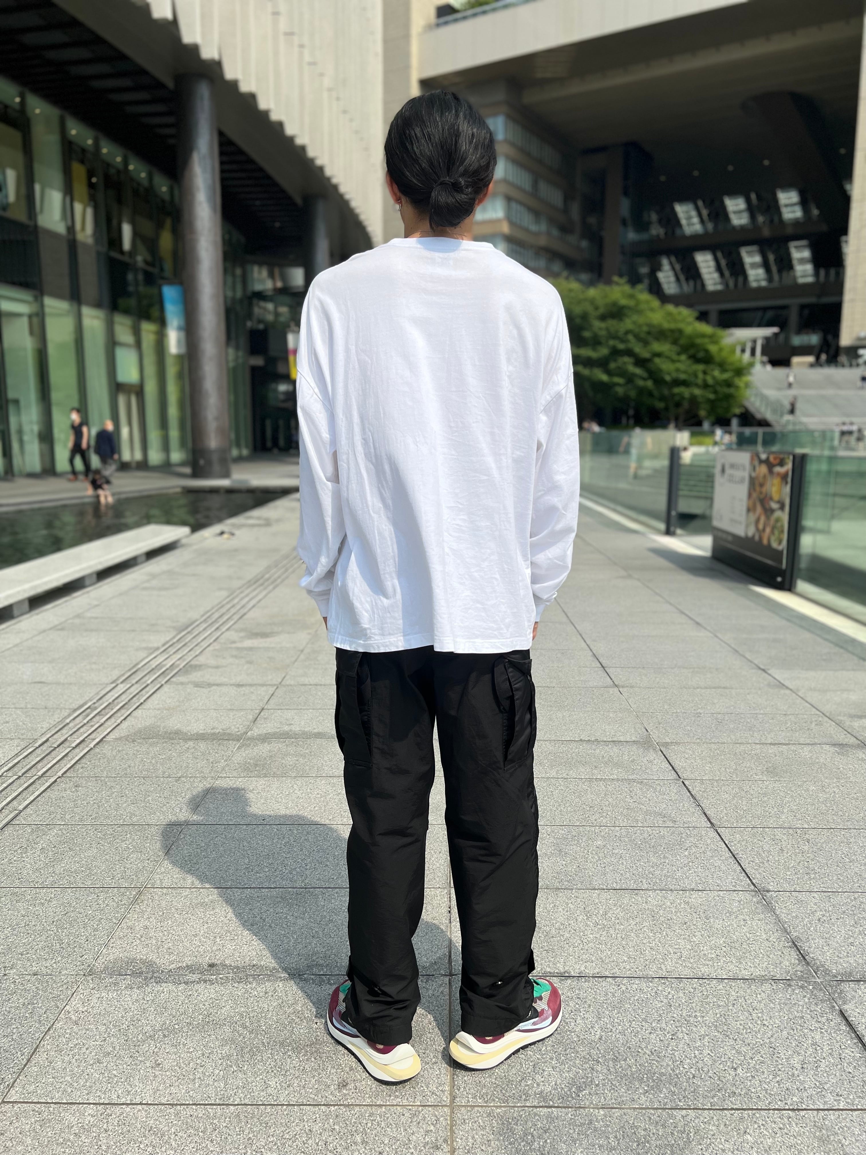 先に頼んどくスタイルビッグロングTシャツ (ホワイト） | サイボーグ