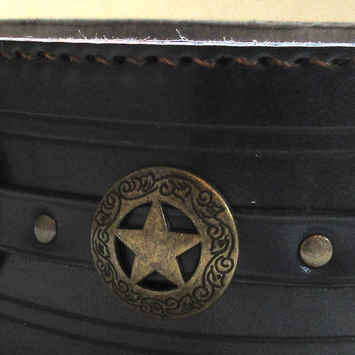 本革製ストラップ（ネイビー／コンチョ）st221 | wizardleather