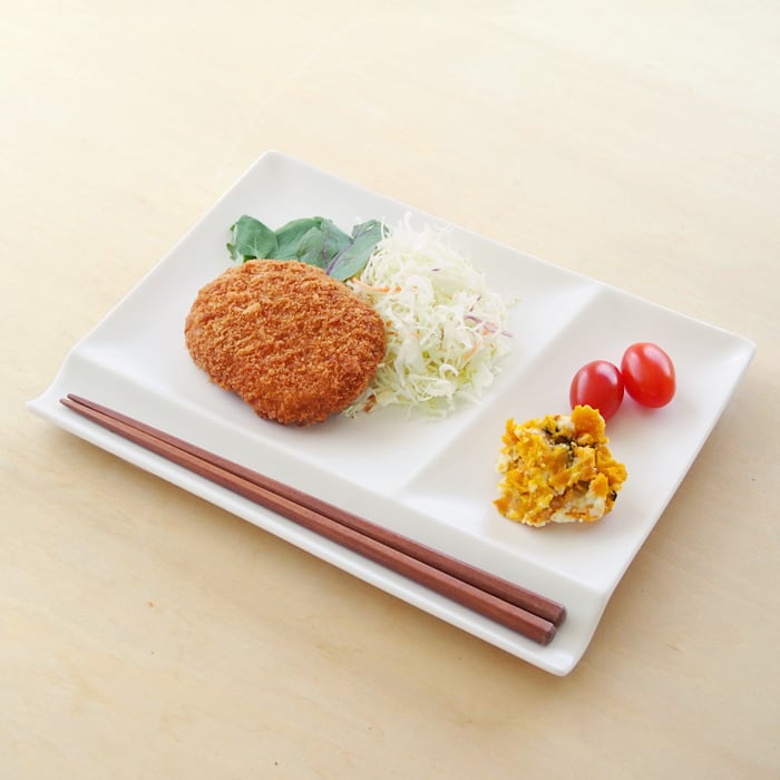 仕切り皿24cm 特白磁 イゾラ パレットプレートL miyama おうちごはん おうちカフェ