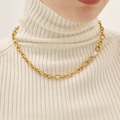 11/14(金)21時新作発売*stainless pearl chain necklace