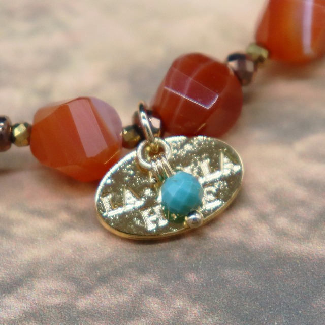 【Be Loved Turquoise】薬師天珠×ターコイズ×カーネリアン×ピクチャージャスパー ブレスレット