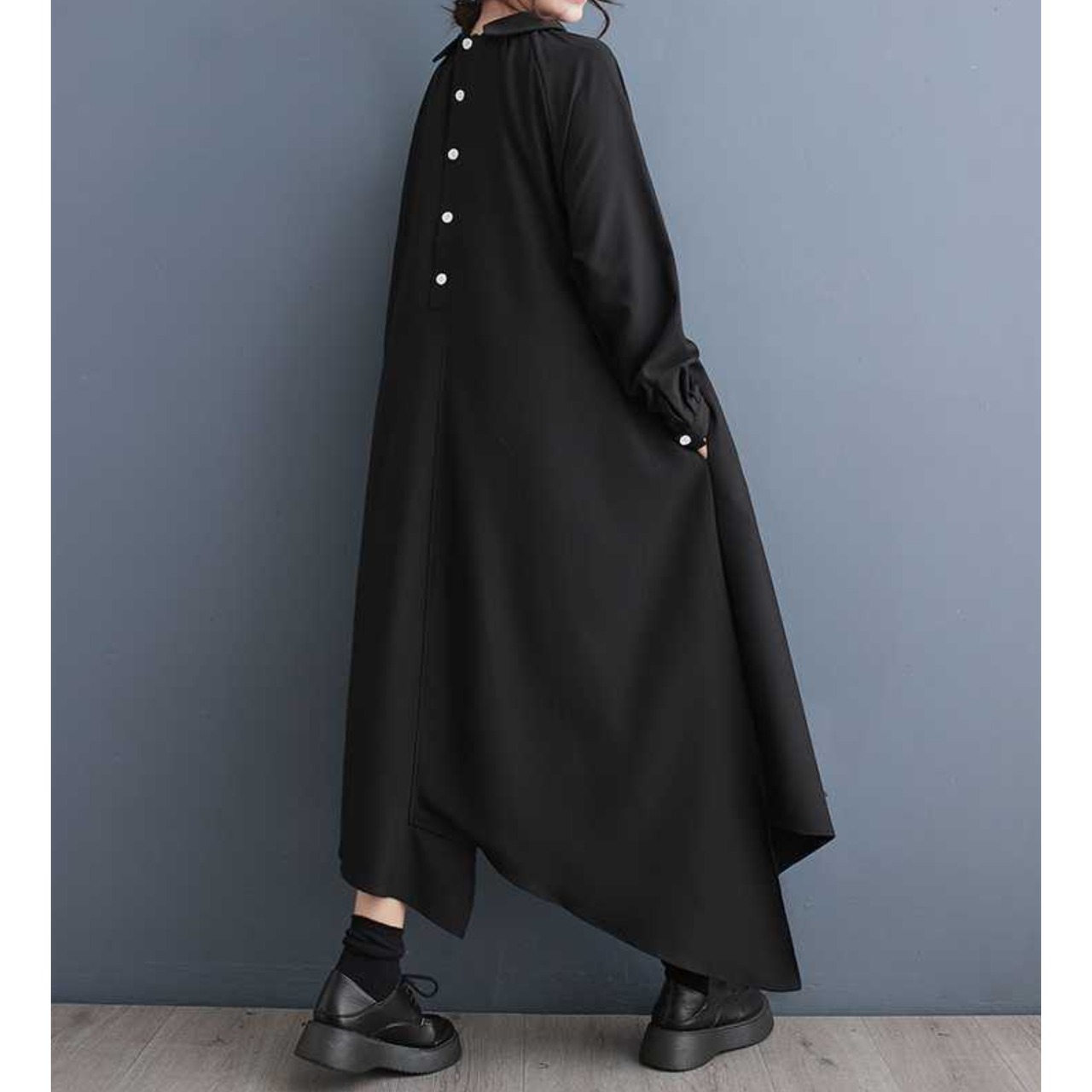 ダークサバト　アシメシャツワンピ　M24231