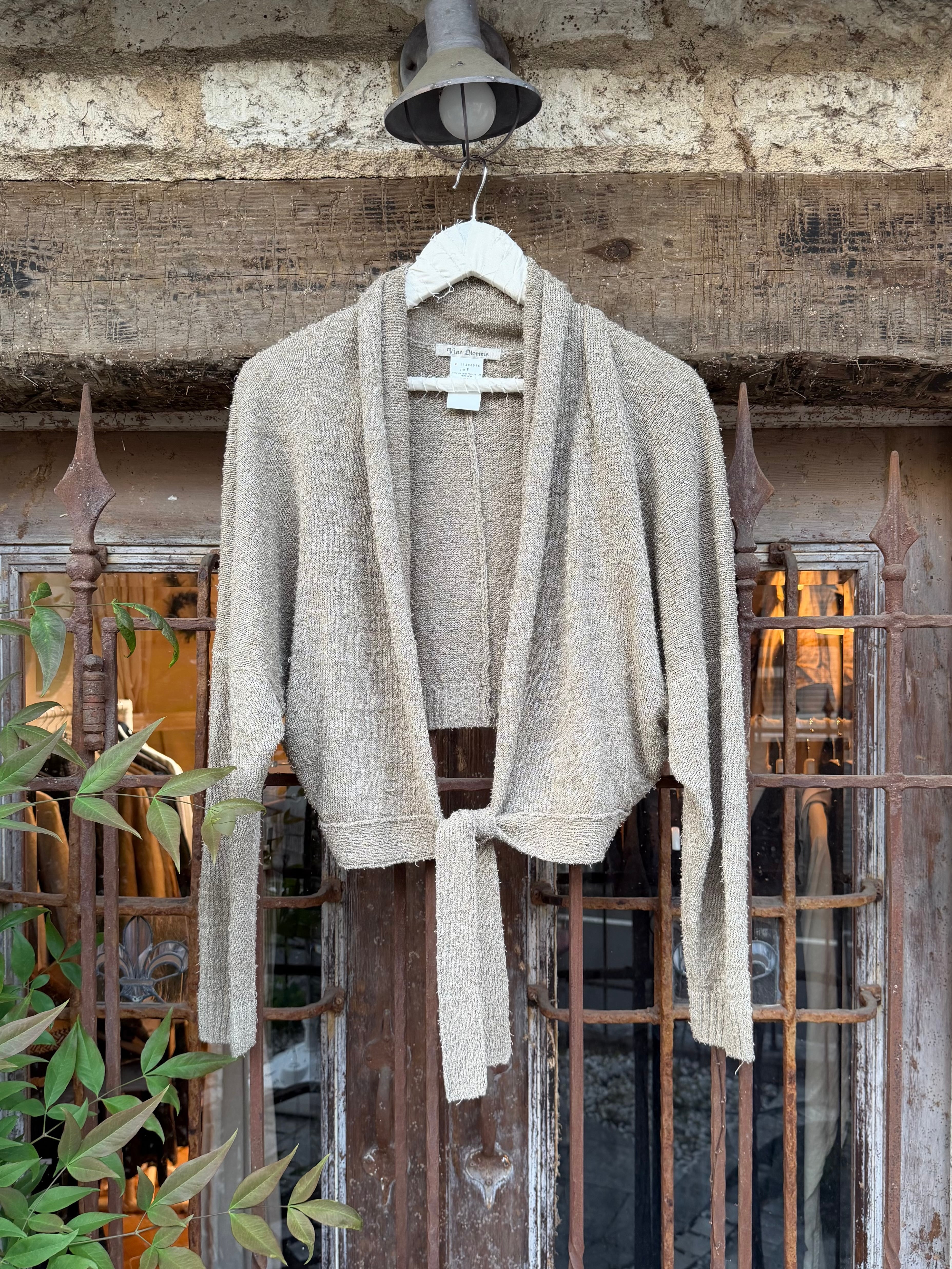 VLAS BLOMME丨HEMP COTTON MOSSY 2WAY CAPE