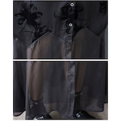 エレガントシアー 百合柄 ワンピース  30143